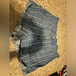 American eagle mom shorts. Thinner material than jeans.